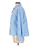 Old Navy 100% Cotton Stripes Blue Long Sleeve Button-Down Shirt Size L - photo 5