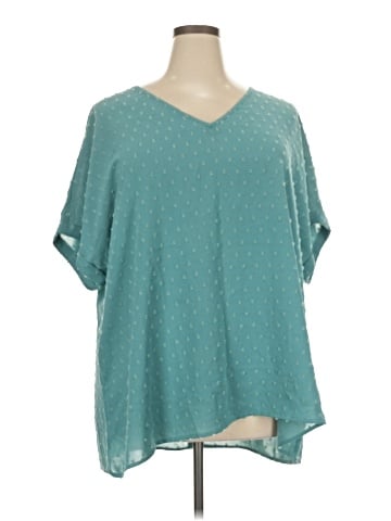 BLOOMCHIC Short Sleeve Blouse (view 1)