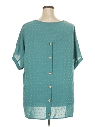 BLOOMCHIC Short Sleeve Blouse (view 2)