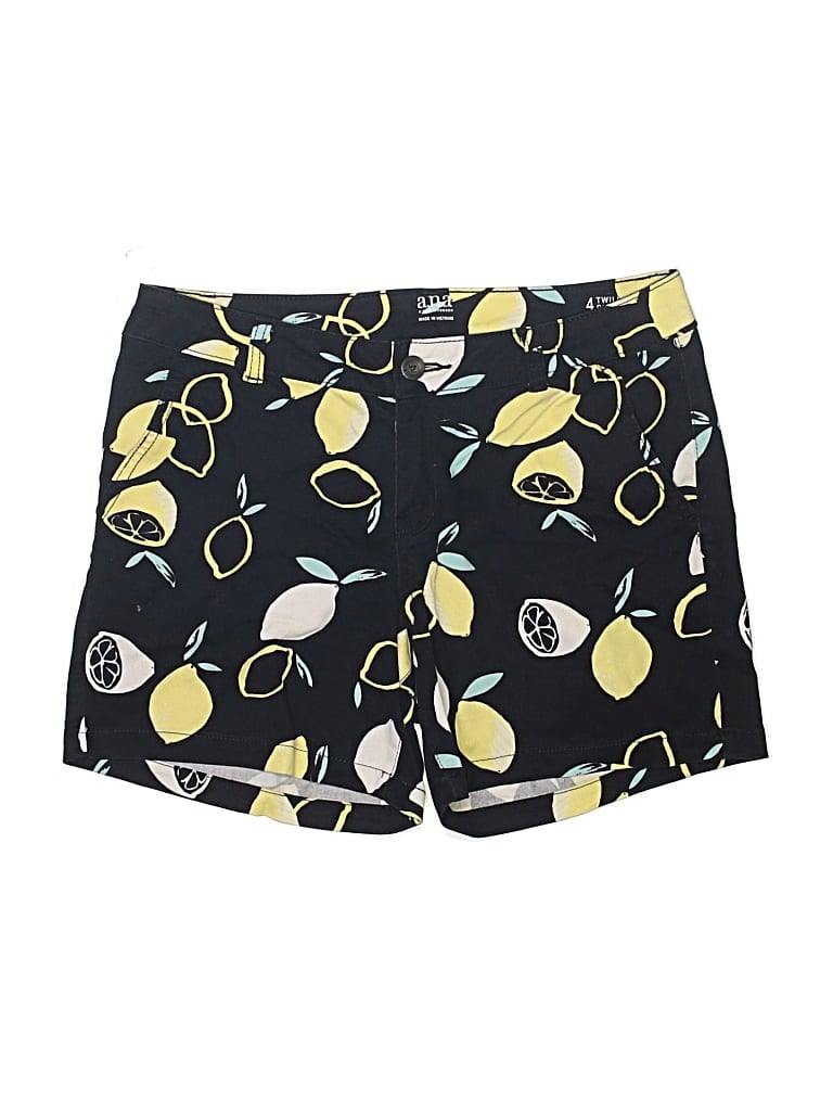 Pre-owned A.n.a. A New Approach Khaki Shorts In Yellow