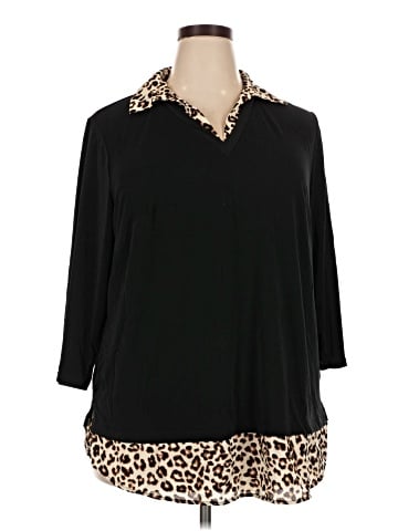 Adrianna Papell Long Sleeve Polo (view 1)