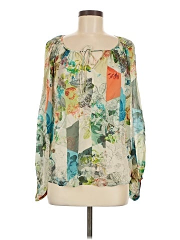 Leifsdottir Long Sleeve Silk Top (view 1)