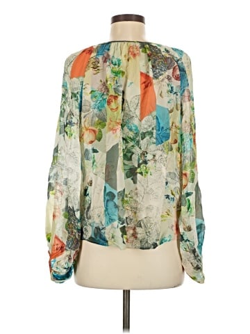 Leifsdottir Long Sleeve Silk Top (view 2)