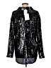 WAYF 100% Recycled Polyester Black Long Sleeve Blouse Size L - photo 2