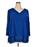 MICHAEL Michael Kors 100% Polyester Blue 3/4 Sleeve Blouse Size 2X - photo 1