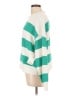 CeCe 100% Cotton Stripes Green Pullover Sweater Size L - photo 5