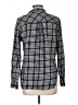 J.Crew 100% Cotton Plaid Black Long Sleeve Button-Down Shirt Size 10 - photo 2