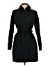 DKNY 100% Polyester Black Trenchcoat Size L - photo 1