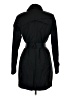 DKNY 100% Polyester Black Trenchcoat Size L - photo 2
