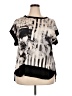 Avenue 100% Polyester Graphic Black Short Sleeve Blouse Size 2X Plus - photo 1