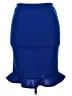 Unbranded Solid Blue Formal Skirt Size XL (estimated) - photo 2