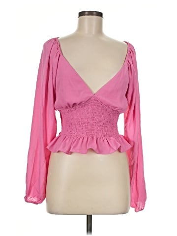 WAYF Long Sleeve Blouse (view 1)
