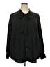 Torrid Polka Dots Black Long Sleeve Blouse Size 2X Plus (2) - photo 1