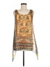 One World 100% Polyester Yellow Sleeveless Blouse Size M - photo 1