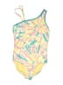 Lands' End Tie-dye Yellow One Piece Swimsuit Size 10 - 12 - photo 1