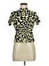 Monki Animal Print Yellow Short Sleeve Turtleneck Size M - photo 1