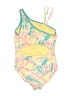 Lands' End Tie-dye Yellow One Piece Swimsuit Size 10 - 12 - photo 2