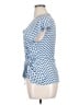 Max Studio Blue Short Sleeve Blouse Size XL - photo 5