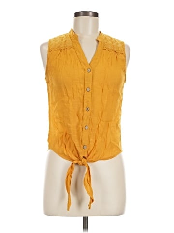 Mine Sleeveless Button-Down Shirt (view 1)