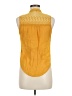 Mine Yellow Sleeveless Button-Down Shirt Size M - photo 2