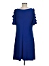 MSK Solid Blue Casual Dress Size M - photo 2