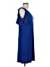 MSK Solid Blue Casual Dress Size M - photo 4
