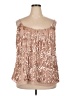 City Chic 100% Polyester Brown Sleeveless Blouse Size 18 Plus (M) - photo 1