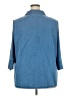 Foxcroft Blue Long Sleeve Polo Size 2X - photo 2