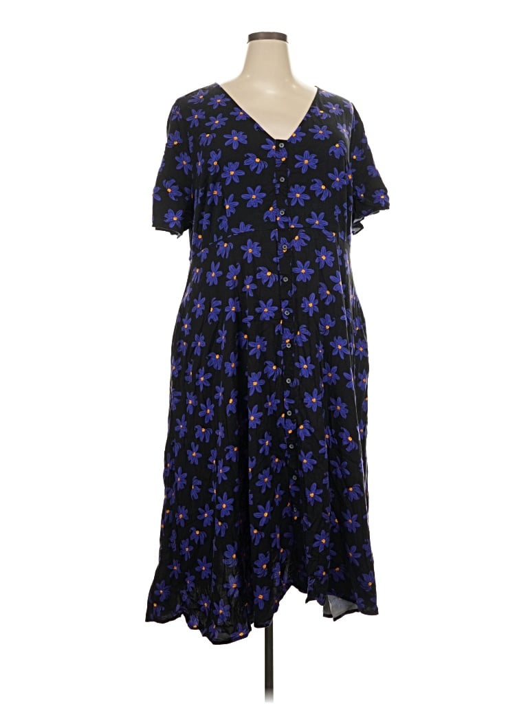 Pre-owned Ava & Viv Casual Dress In Blue