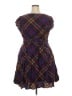 ModCloth 100% Rayon Argyle Brown Casual Dress Size 2X - photo 2
