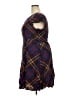 ModCloth 100% Rayon Argyle Brown Casual Dress Size 2X - photo 5