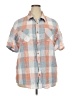 Weatherproof 100% Cotton Plaid Orange Short Sleeve Button-Down Shirt Size XXL - photo 1