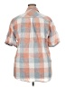 Weatherproof 100% Cotton Plaid Orange Short Sleeve Button-Down Shirt Size XXL - photo 2