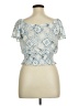 Monteau Blue Short Sleeve Top Size XL - photo 2
