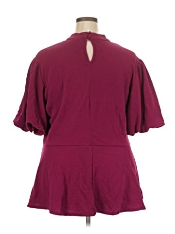 Ashley Stewart Short Sleeve Blouse (view 2)