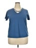 Roaman's 100% Cotton Blue Short Sleeve Top Size 18 (L) - photo 1