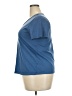 Roaman's 100% Cotton Blue Short Sleeve Top Size 18 (L) - photo 5