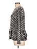 Green Envelope Polka Dots Gray Long Sleeve Top Size L - photo 5