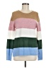 J.Crew Factory Store Color Block Green Pullover Sweater Size M - photo 1