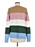 J.Crew Factory Store Color Block Green Pullover Sweater Size M - photo 2