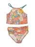 Carter's Floral Orange Two Piece Swimsuit Size 6X - photo 1
