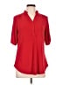 Perseption Concept Red Short Sleeve Blouse Size L - photo 1