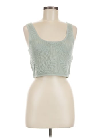 Madewell Palm-Stitch Crop Sweater Tank (view 1)
