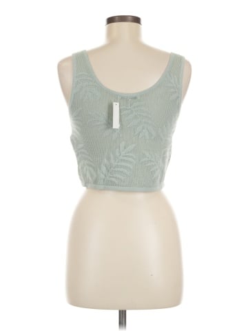 Madewell Palm-Stitch Crop Sweater Tank (view 2)