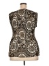 Serenade 100% Polyester Brown Sleeveless Blouse Size 2X - photo 2