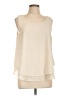 Paper Crane 100% Polyester Ivory Sleeveless Blouse Size L - photo 1
