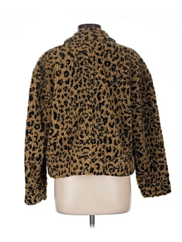 Madewell Sherpa Bomber Jacket in Leopard (view 2)