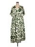 BLOOMCHIC 100% Polyester Print Green Casual Dress Size 18 - 20 - photo 1