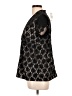 Fashion Bug 100% Nylon Black Short Sleeve Blouse Size L - photo 5