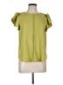 Mine 100% Polyester Green Short Sleeve Blouse Size L - photo 1